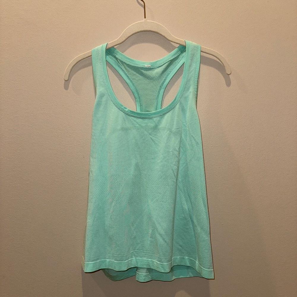Lululemon Swiftly Tech Tank Top (race length), Wild Mint, Size 12